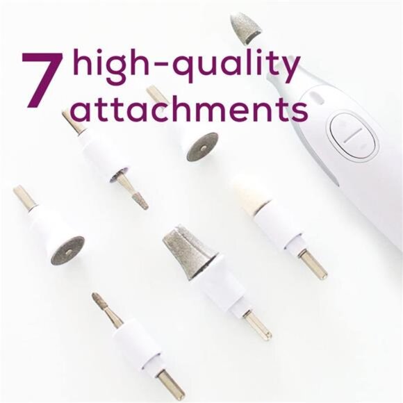 Nail Drill,7in1 Nail Kit with Strong Sapphire Nail Drill Bits,Electric Nail File - Picture 2 of 7